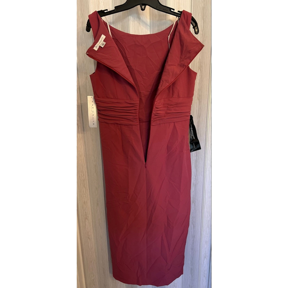 NWT Kay Unger Boat Neck Double Knot Sheath Dress SZ 10 - Picture 5 of 13